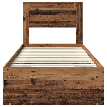 Struttura del letto Legno vecchio 75 x 190 cm Pino massello | homemem39