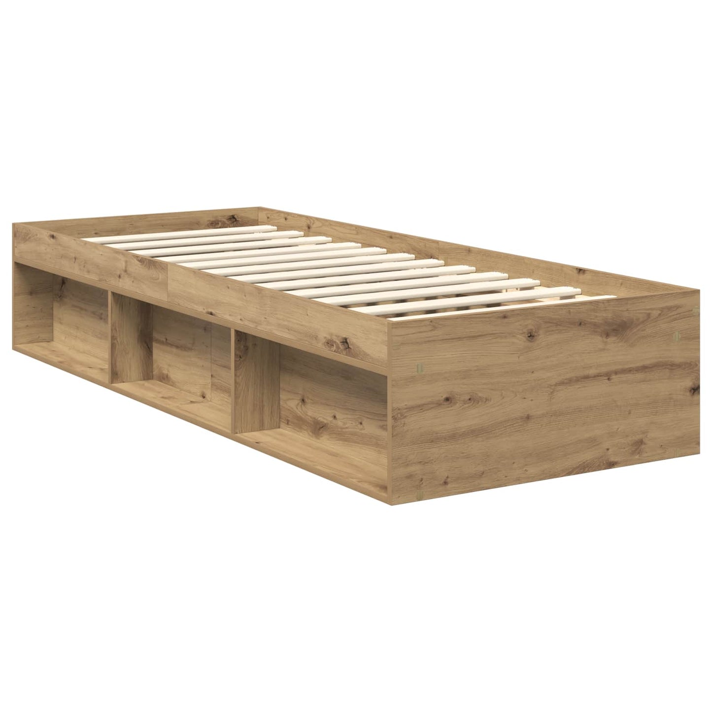 Struttura del letto con testiera Rovere Artigianale 75 x 190 cm | homemem39