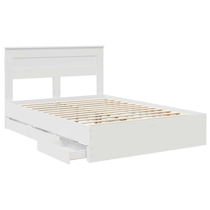 Struttura del letto Bianco 160 x 200 cm Legno Ingegnerizzato | homemem39