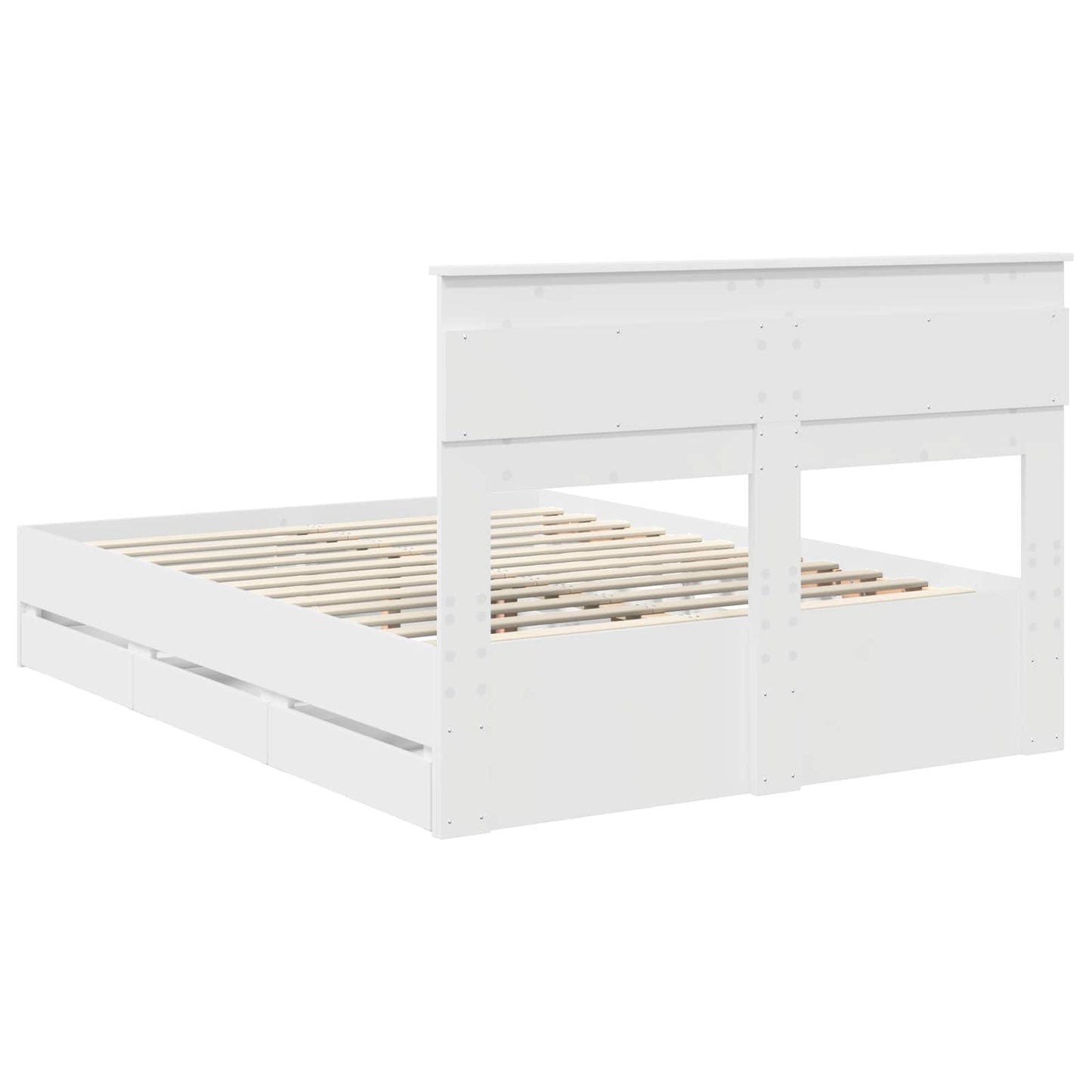 Struttura del letto Bianco 160 x 200 cm Legno Ingegnerizzato