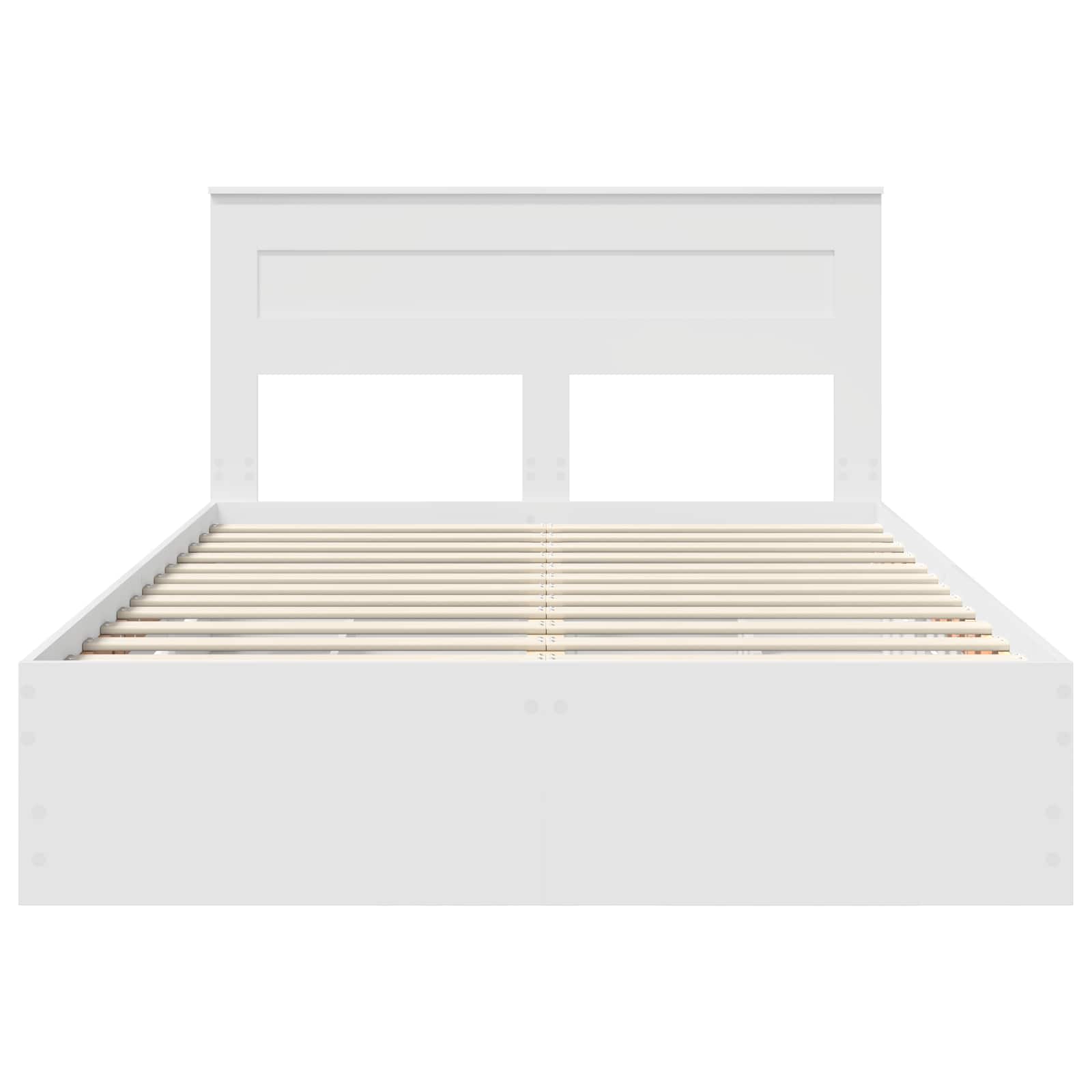 Struttura del letto Bianco 160 x 200 cm Legno Ingegnerizzato | homemem39
