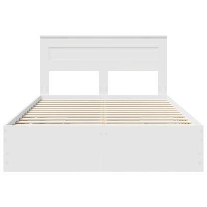 Struttura del letto Bianco 160 x 200 cm Legno Ingegnerizzato | homemem39