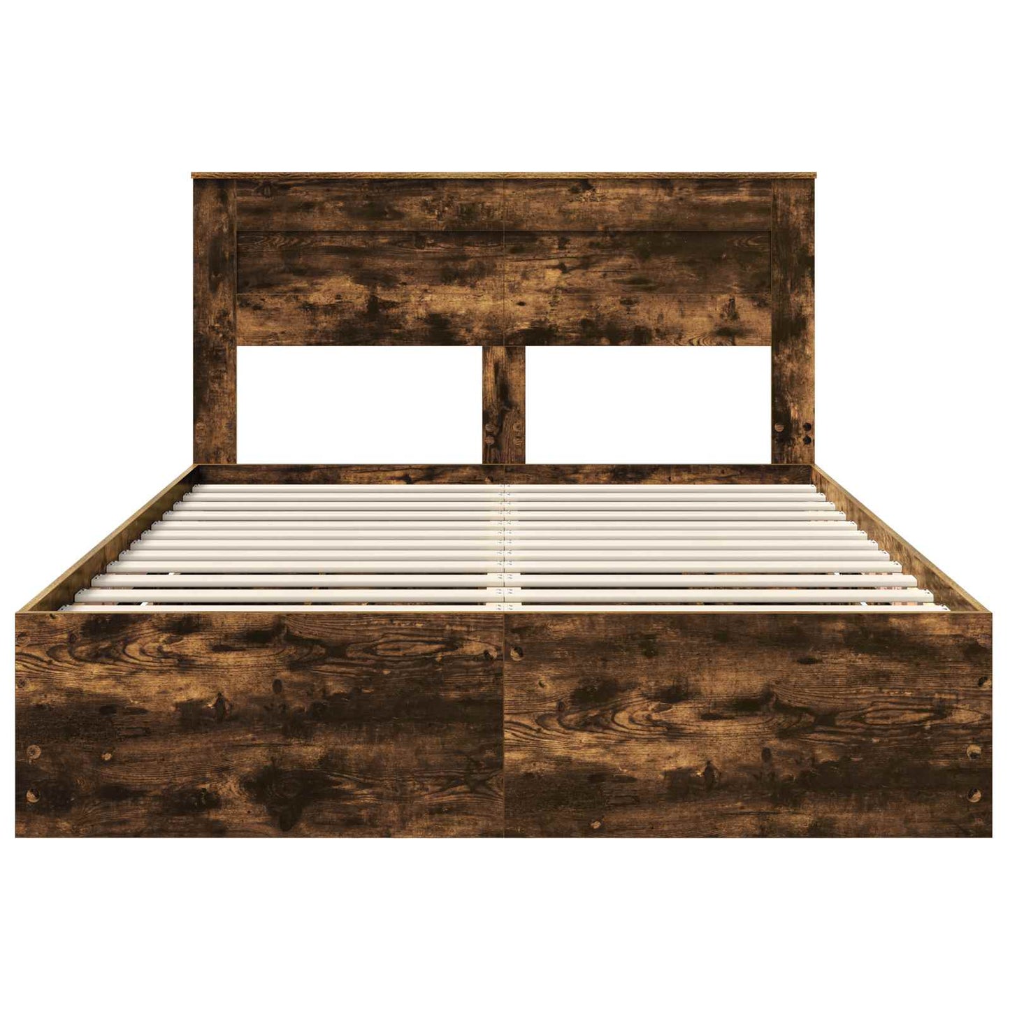 Struttura del letto con cassetto Rovere fumé 140 x 190 cm