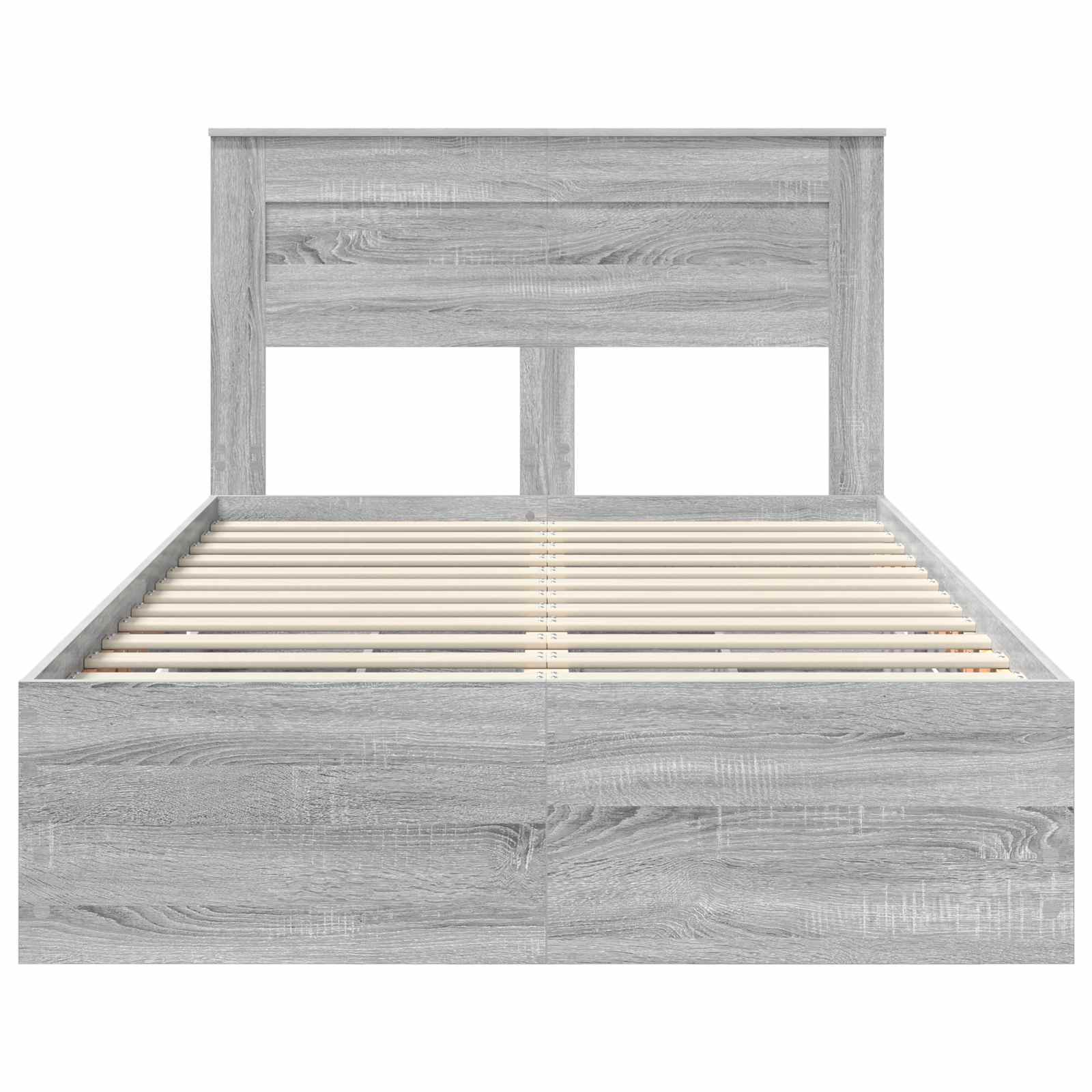 Struttura del letto con cassetto Grigio Sonoma 120 x 190 cm | homemem39