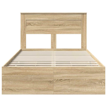 Struttura del letto con cassetto Rovere Sonoma 120 x 200 cm | homemem39