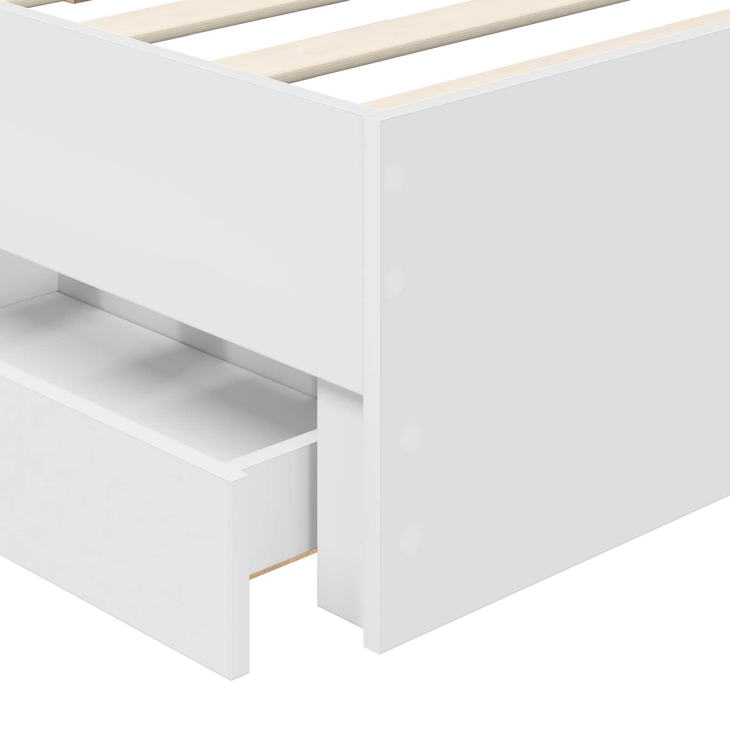 Struttura del letto Bianco 100 x 200 cm Legno Ingegnerizzato