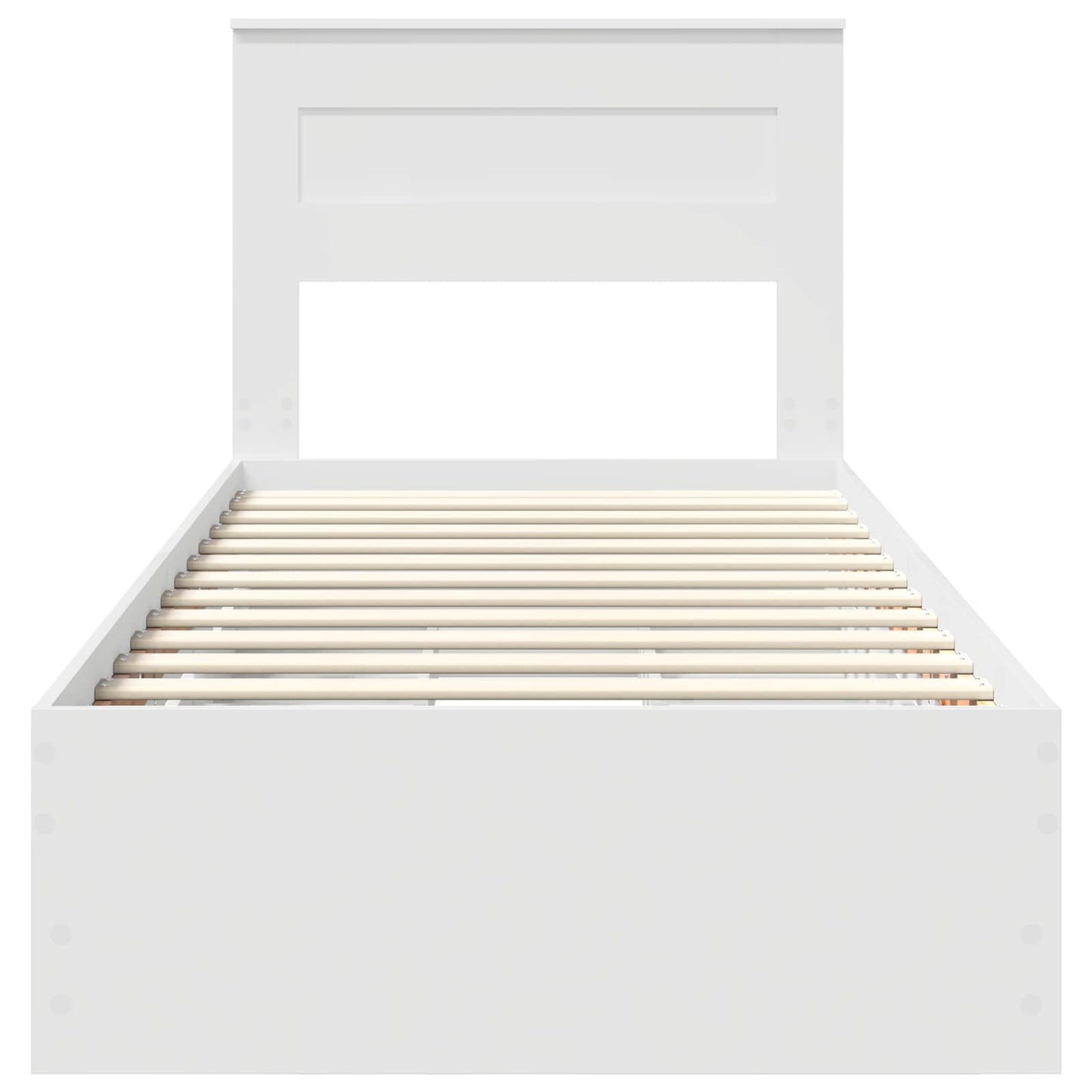 Struttura del letto Bianco 100 x 200 cm Legno Ingegnerizzato | homemem39