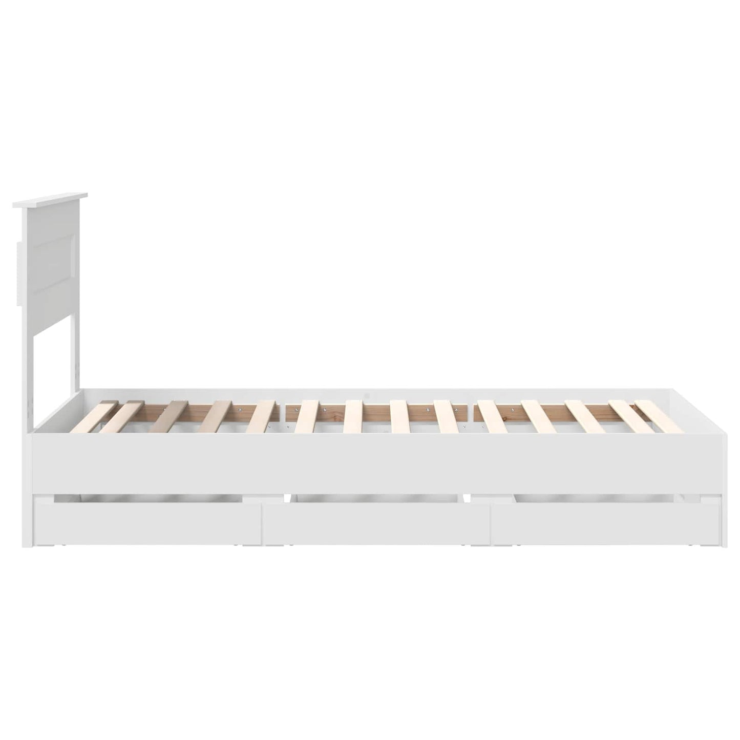 Struttura del letto Bianco 100 x 200 cm Legno Ingegnerizzato | homemem39