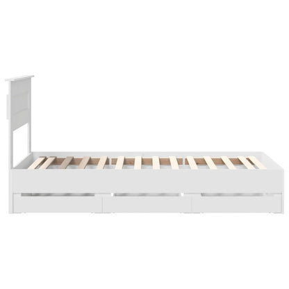 Struttura del letto Bianco 100 x 200 cm Legno Ingegnerizzato | homemem39