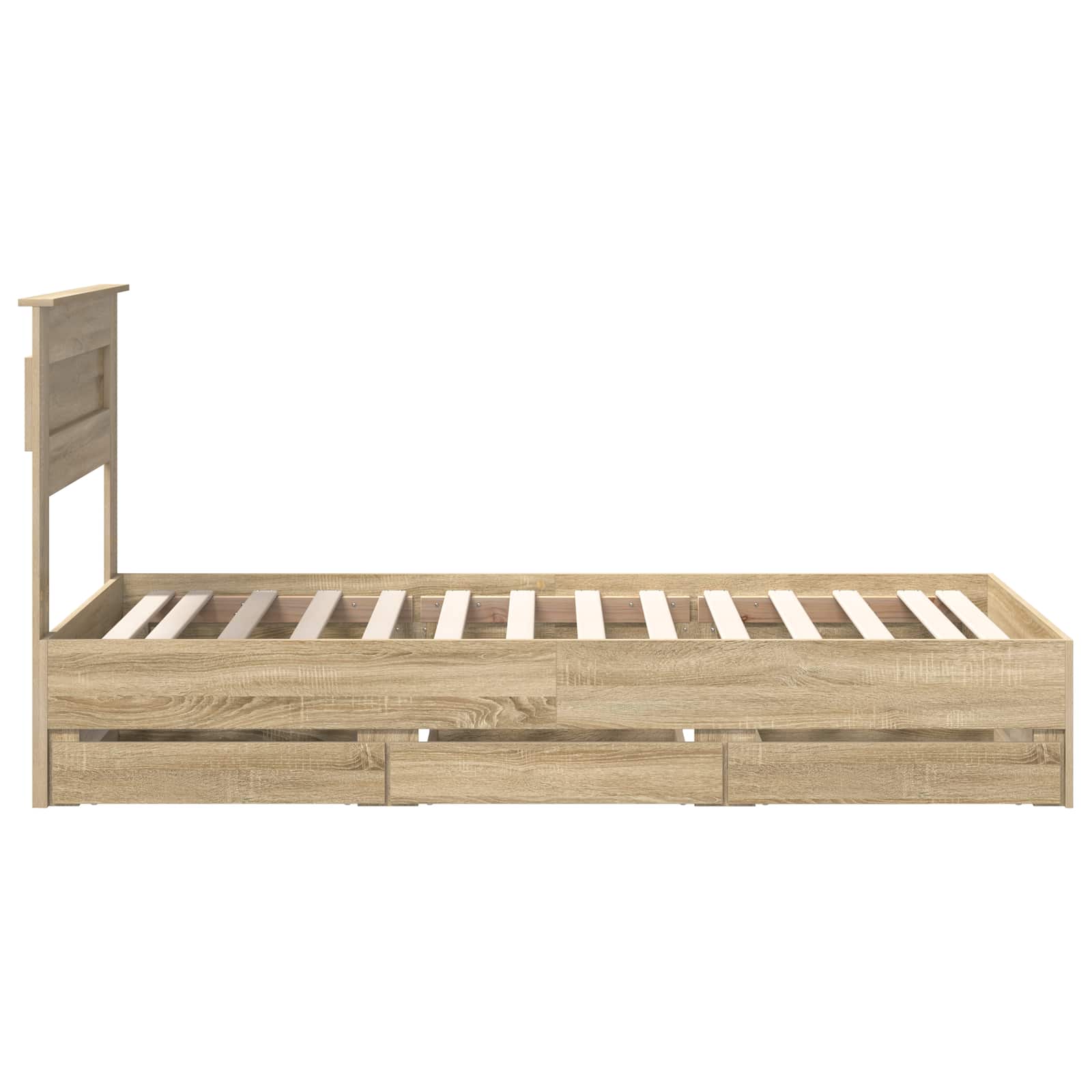Struttura del letto con cassetto Rovere Sonoma 90 x 200 cm | homemem39
