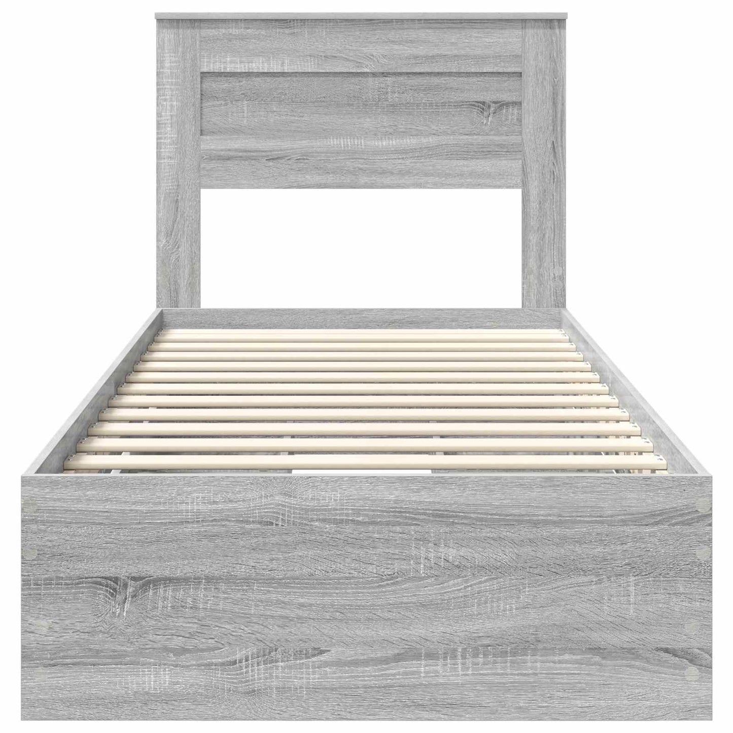Struttura del letto con cassetto Grigio Sonoma 75 x 190 cm