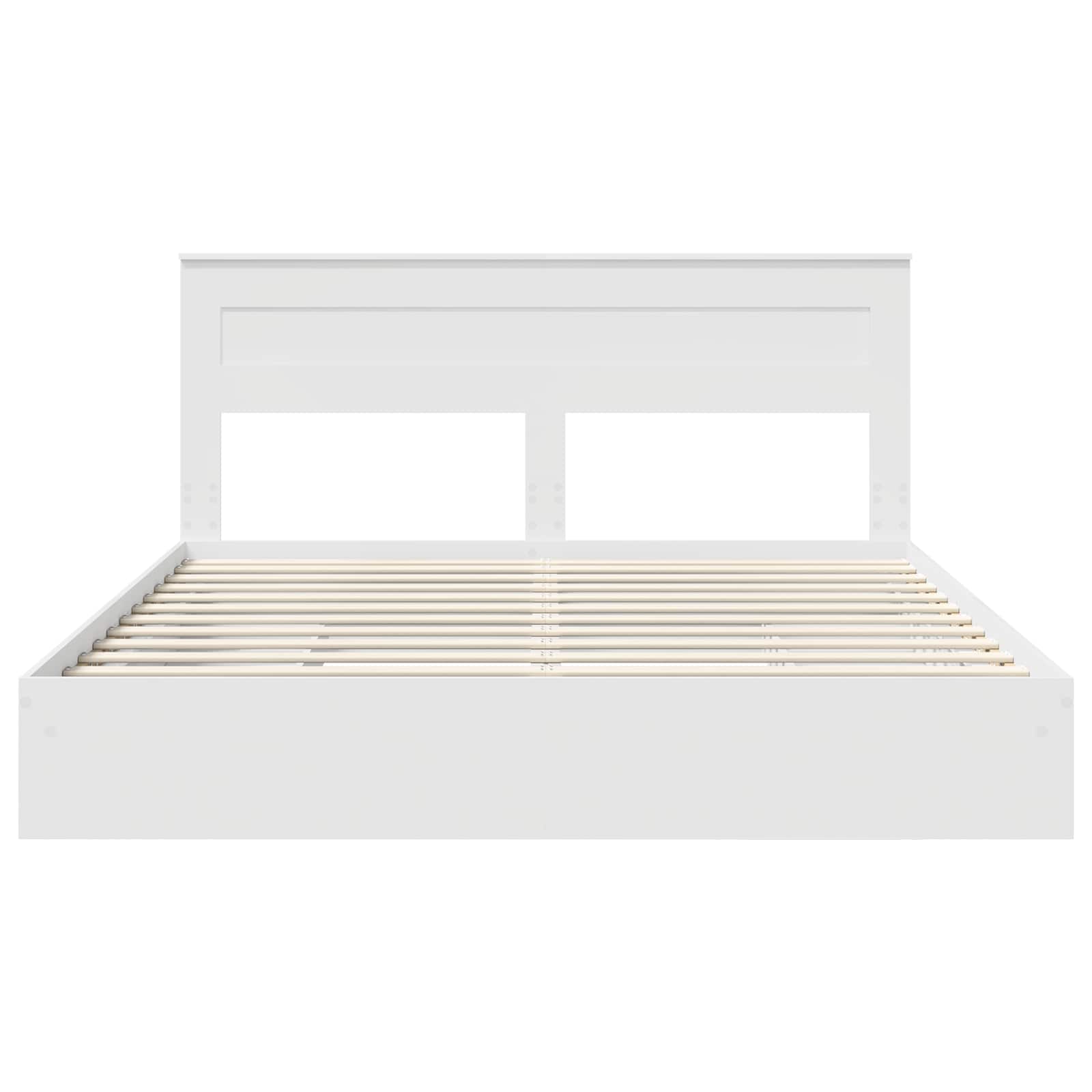 Letto con Contenitore Bianco 180 x 200 cm Legno multistrato | homemem39