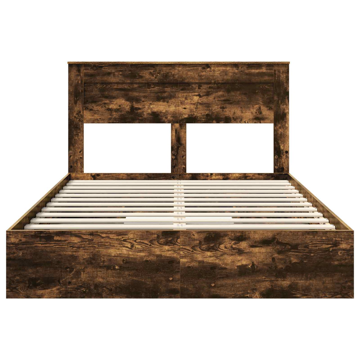 Letto con Contenitore con testiera Rovere fumé 160 x 200 cm | homemem39