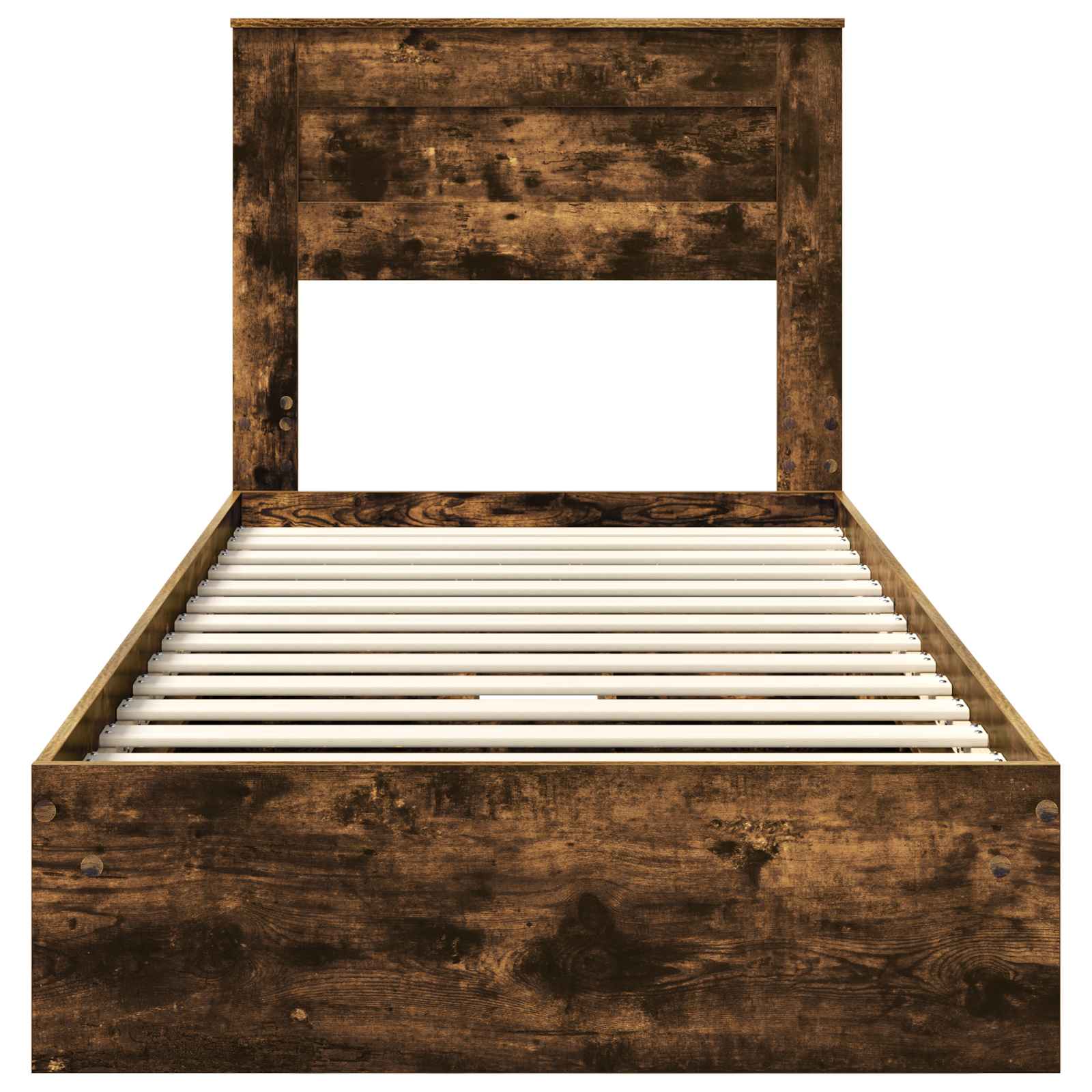 Letto con Contenitore Rovere fumé 90 x 190 cm Legno multistrato | homemem39