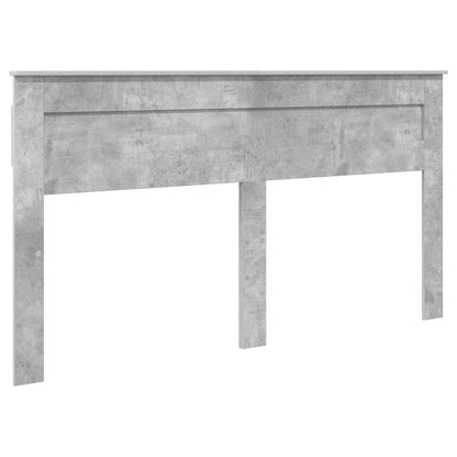 Struttura del letto con testiera Grigio cemento 200 x 200 cm | homemem39