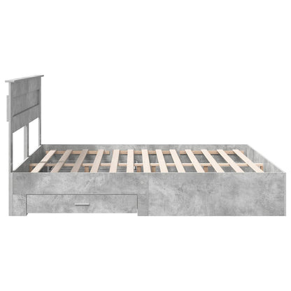 Struttura del letto con testiera Grigio cemento 180 x 200 cm | homemem39