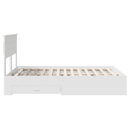 Struttura del letto Bianco 160 x 200 cm Legno multistrato | homemem39