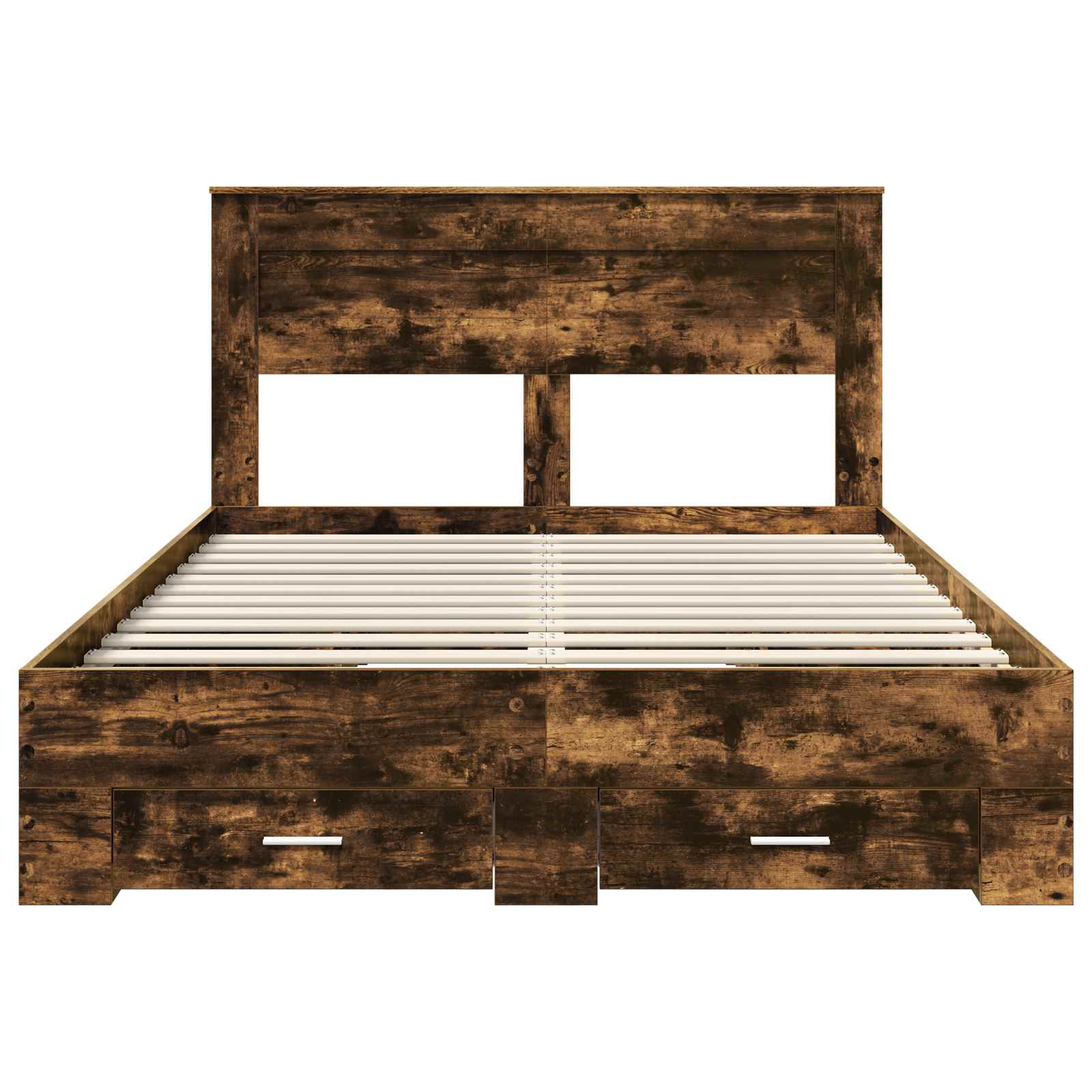 Struttura del letto Rovere fumé 140 x 200 cm Legno multistrato | homemem39