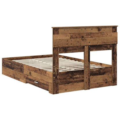 Struttura del letto con testiera Legno vecchio 120 x 190 cm | homemem39