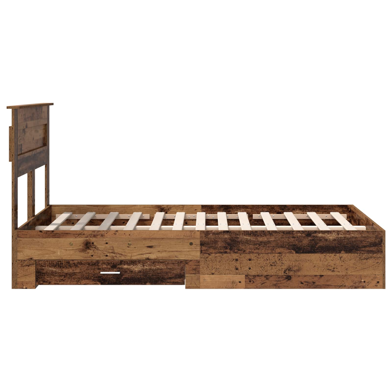 Struttura del letto con testiera Legno vecchio 120 x 190 cm | homemem39