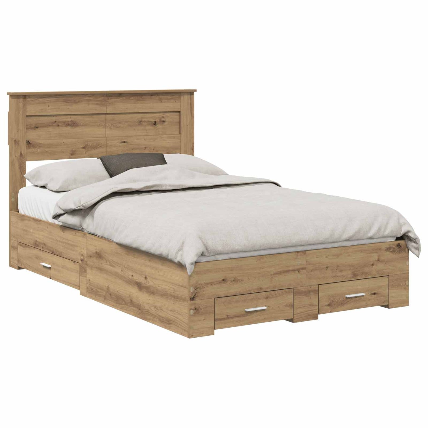 Struttura del letto Rovere artigianale 120 x 190 cm | homemem39
