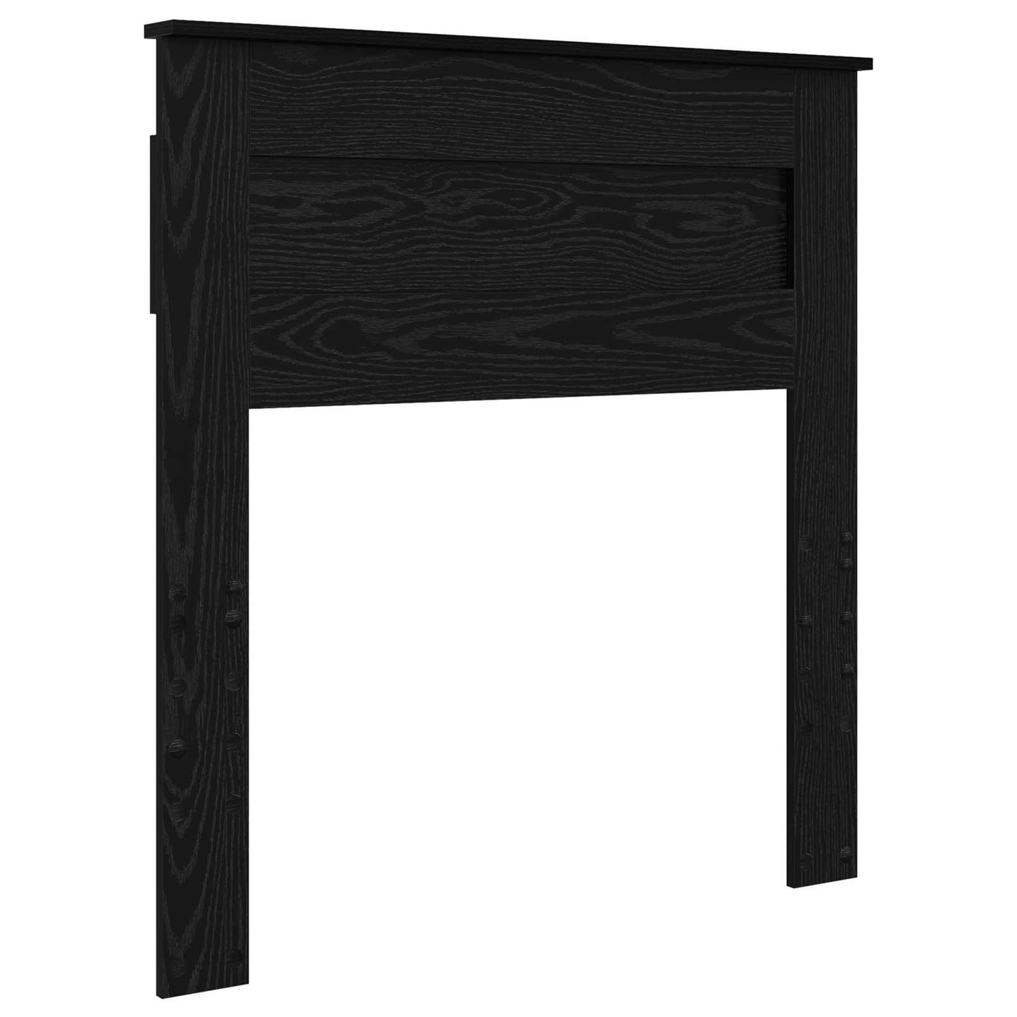 Struttura del letto Rovere Nero 100 x 200 cm Legno multistrato | homemem39