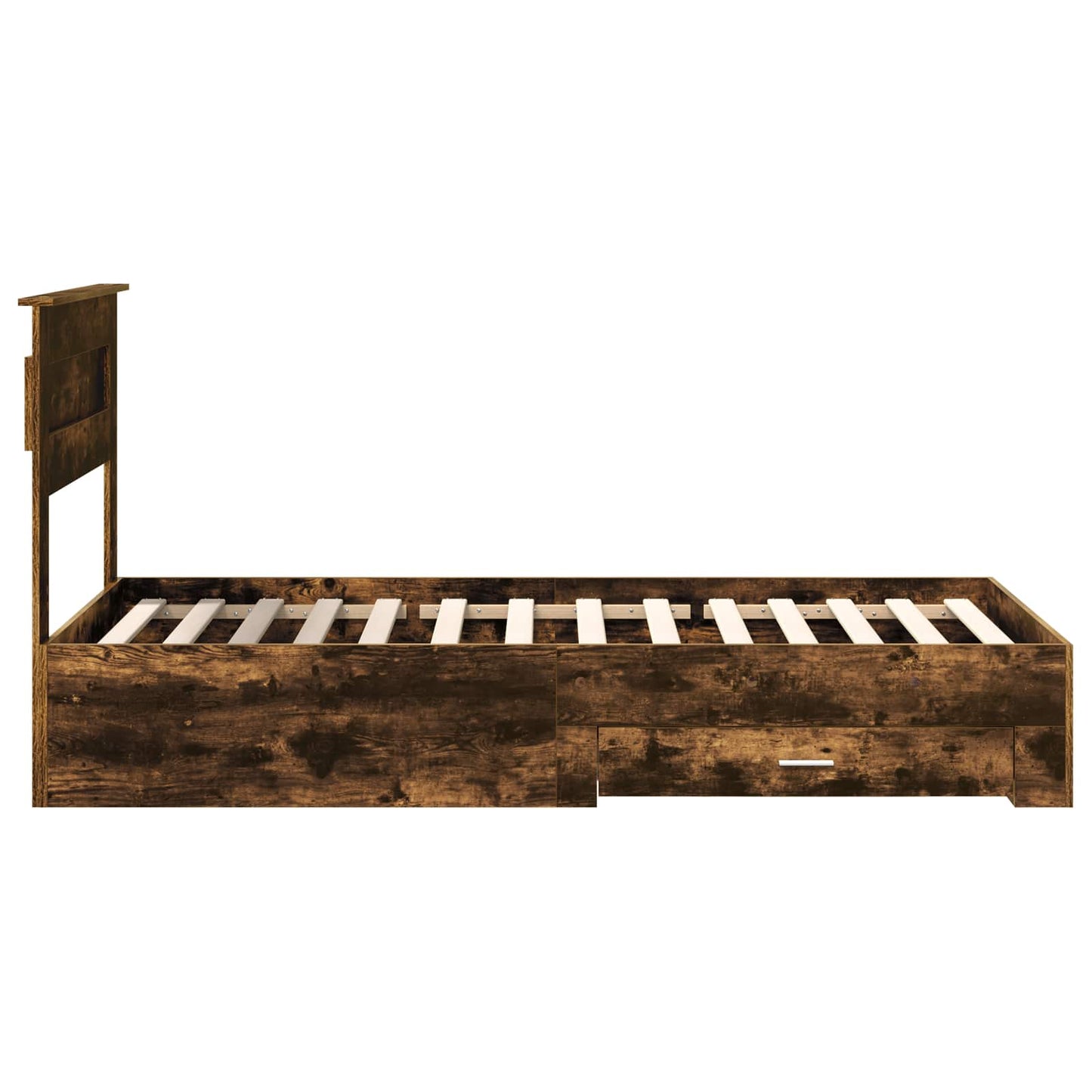 Struttura del letto Rovere fumé 100 x 200 cm Legno multistrato | homemem39