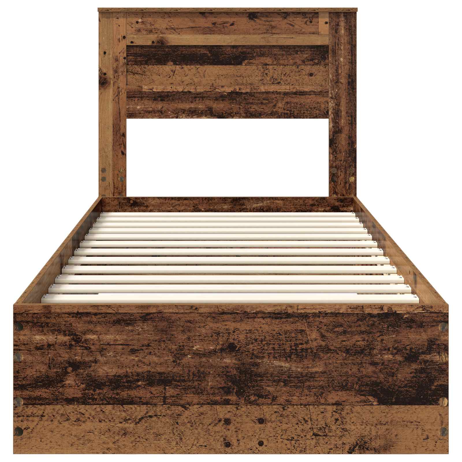 Struttura del letto con testiera Legno vecchio 100 x 200 cm | homemem39