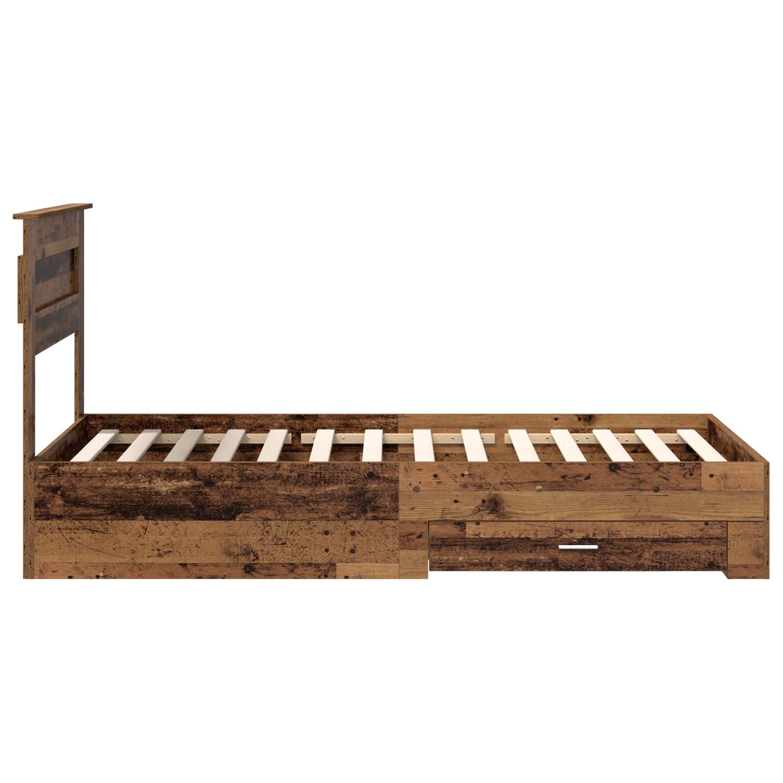 Struttura del letto con testiera Legno vecchio 100 x 200 cm | homemem39