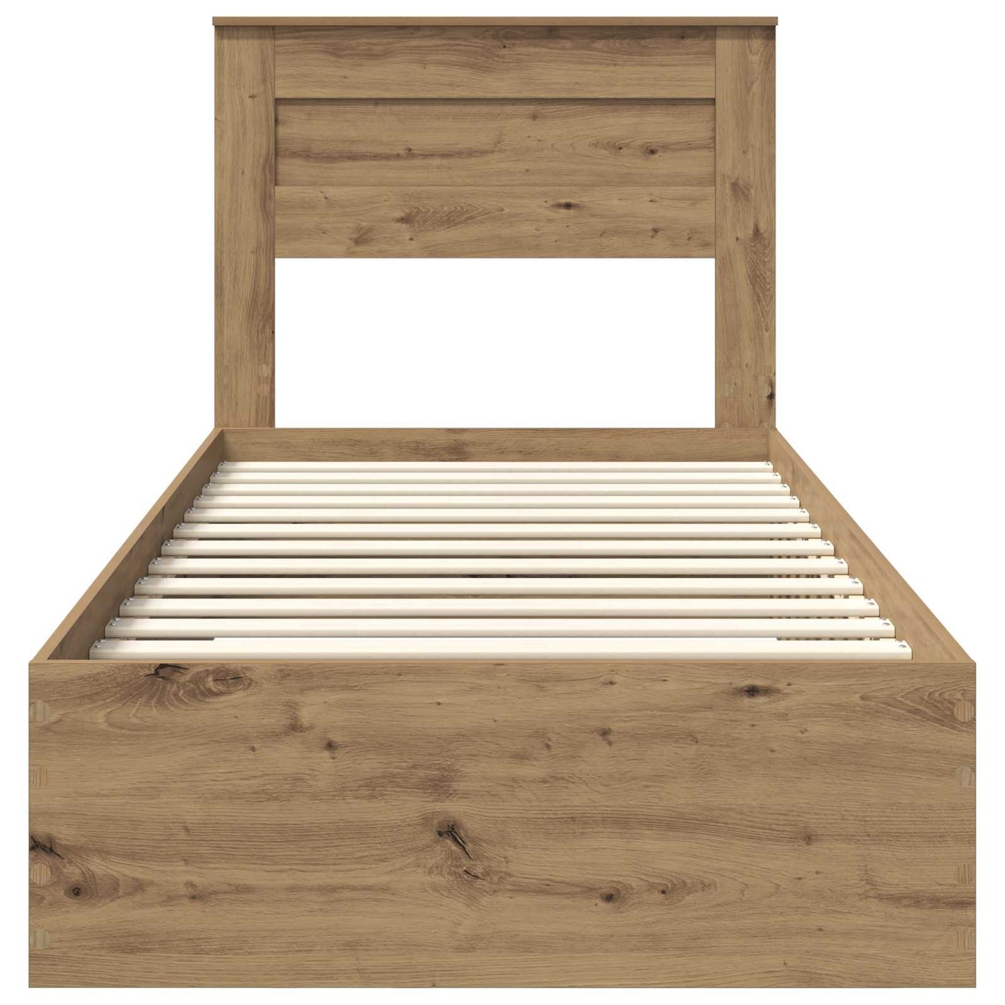Struttura del letto Rovere artigianale 100 x 200 cm | homemem39