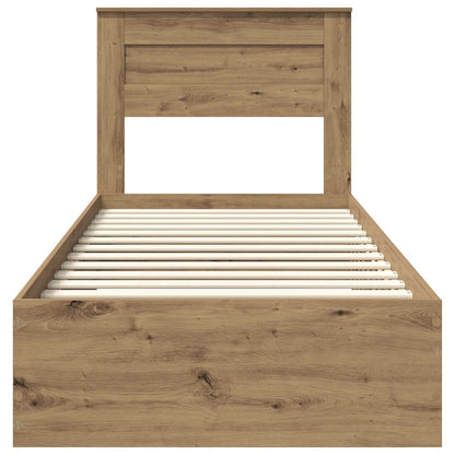 Struttura del letto Rovere artigianale 100 x 200 cm | homemem39