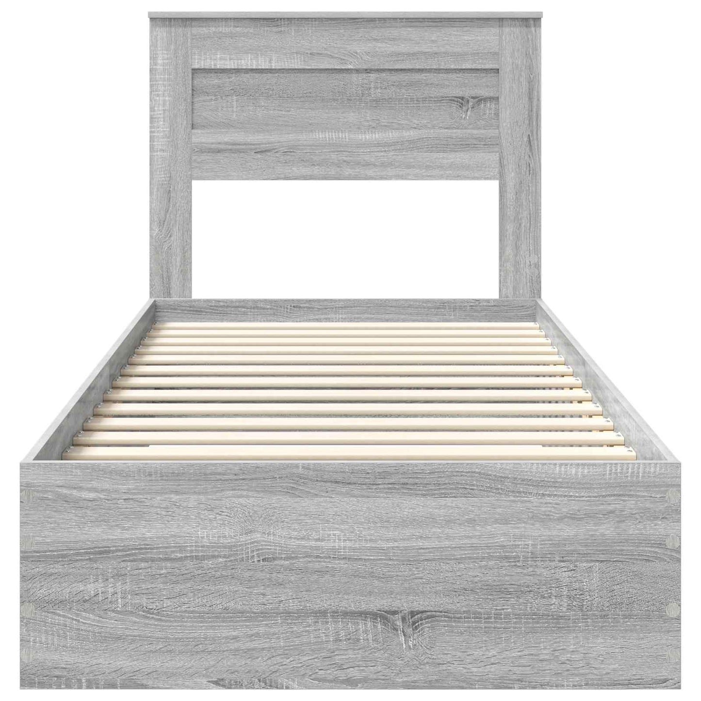 Struttura del letto Grigio Sonoma 90 x 190 cm Legno multistrato | homemem39
