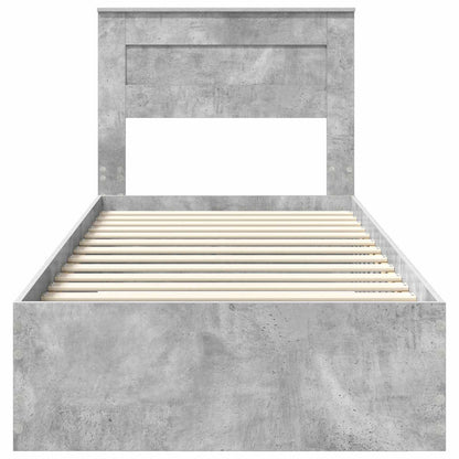 Struttura del letto Grigio Certo e Argento 75 x 190 cm | homemem39