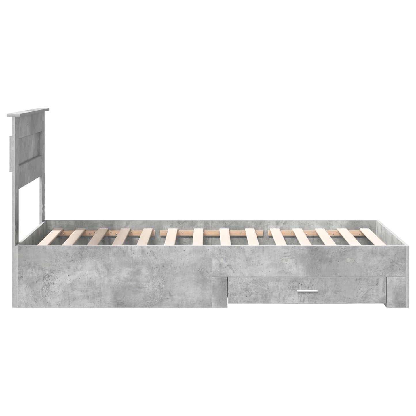 Struttura del letto Grigio Certo e Argento 75 x 190 cm | homemem39