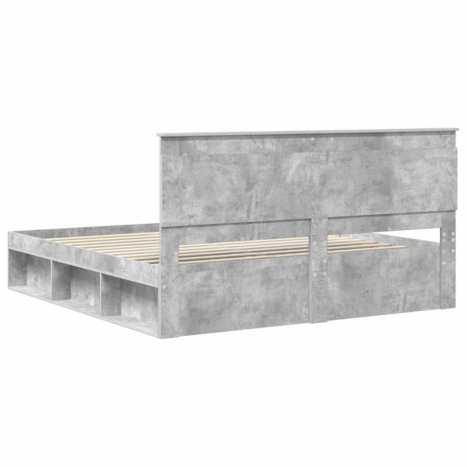 Struttura del letto Calcestruzzo 180 x 200 cm Pino massello | homemem39