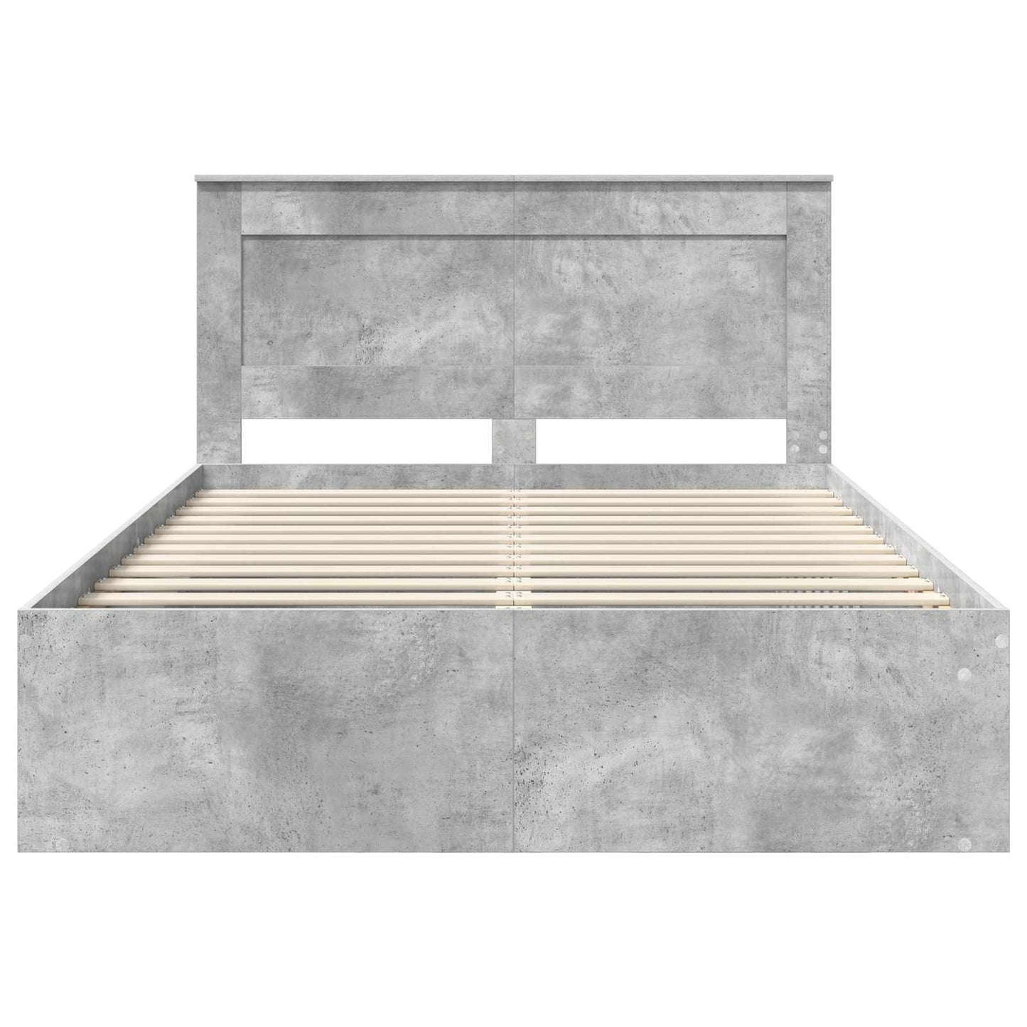 Struttura del letto Calcestruzzo 160 x 200 cm Pino massello | homemem39