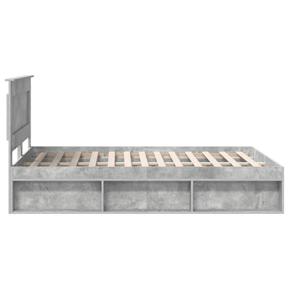 Struttura del letto Calcestruzzo 160 x 200 cm Pino massello | homemem39