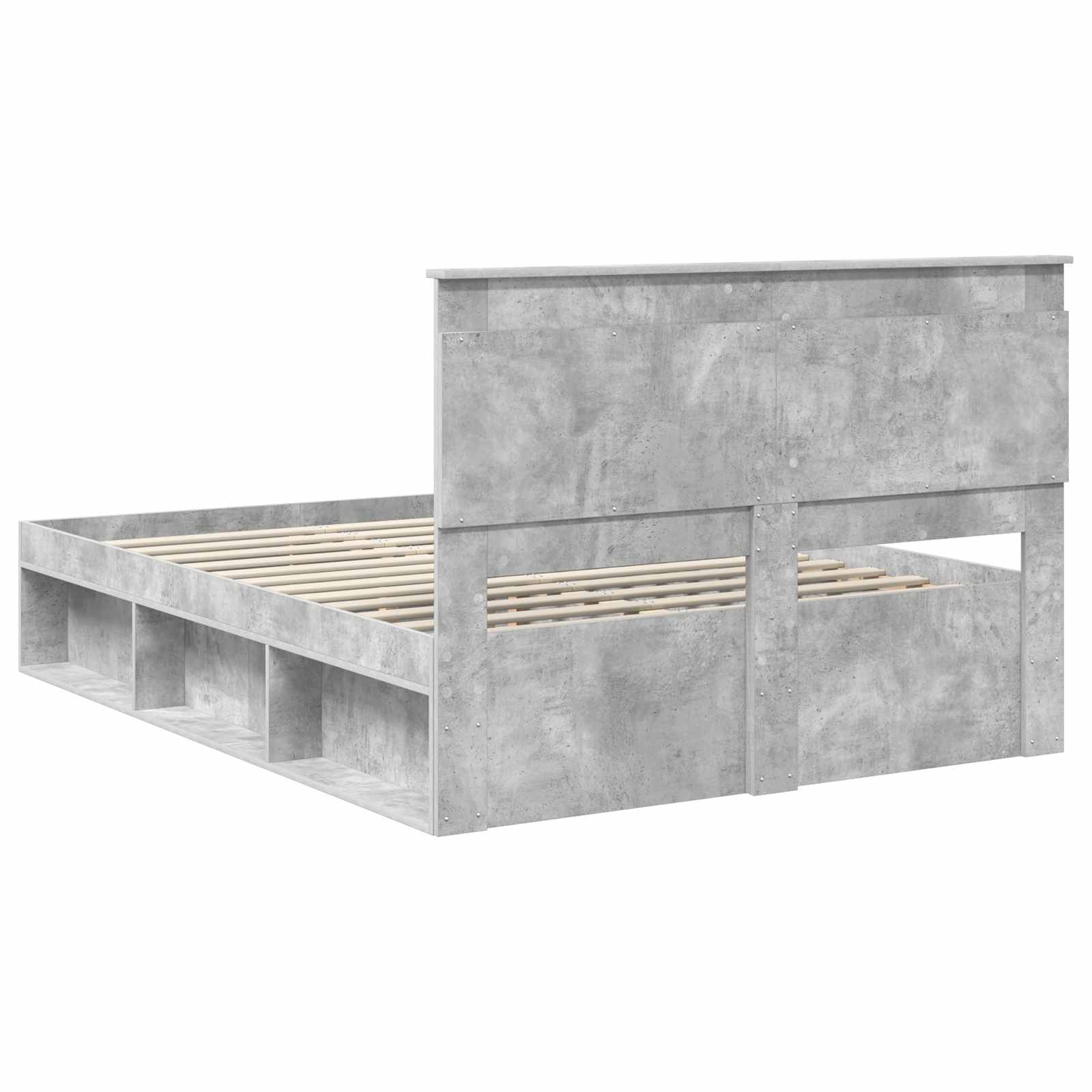 Struttura del letto Grigio Concretè 150 x 200 cm Pino massello | homemem39