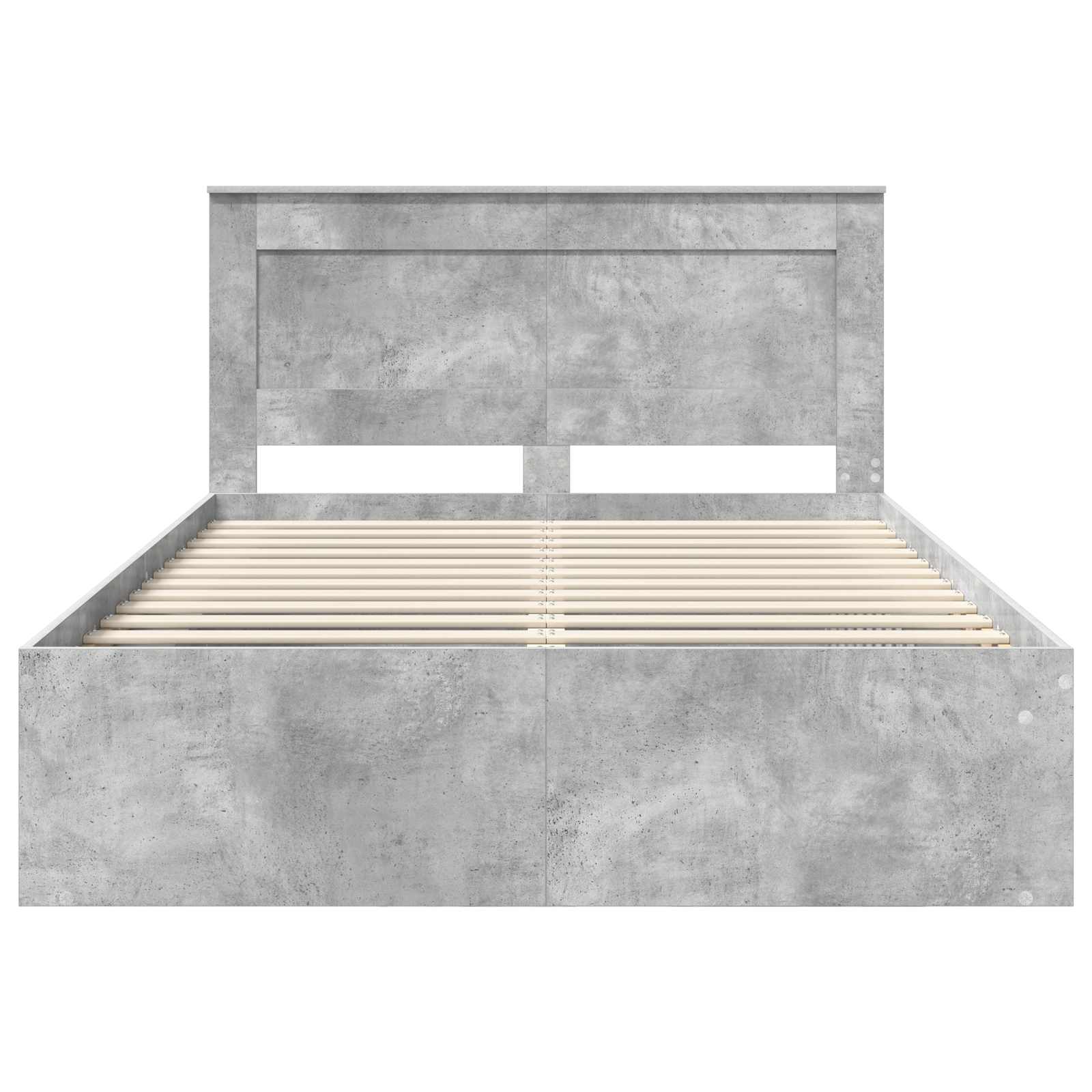Struttura del letto Grigio Concretè 150 x 200 cm Pino massello | homemem39