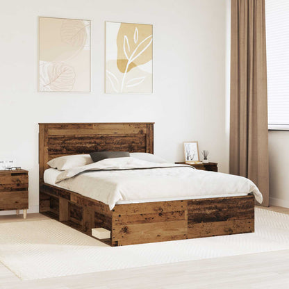 Struttura del letto Legno vecchio 150 x 200 cm Pino massello | homemem39