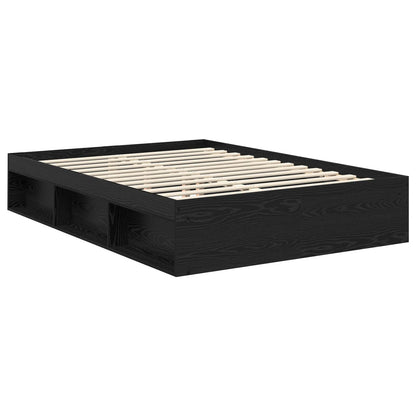 Struttura del letto Nero 140 x 190 cm Pino massello | homemem39