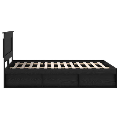 Struttura del letto Nero 140 x 190 cm Pino massello | homemem39