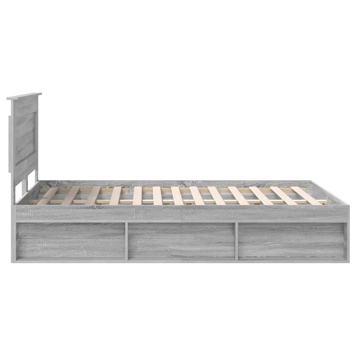 Struttura del letto Grigio Sonoma 140 x 200 cm Pino massello | homemem39