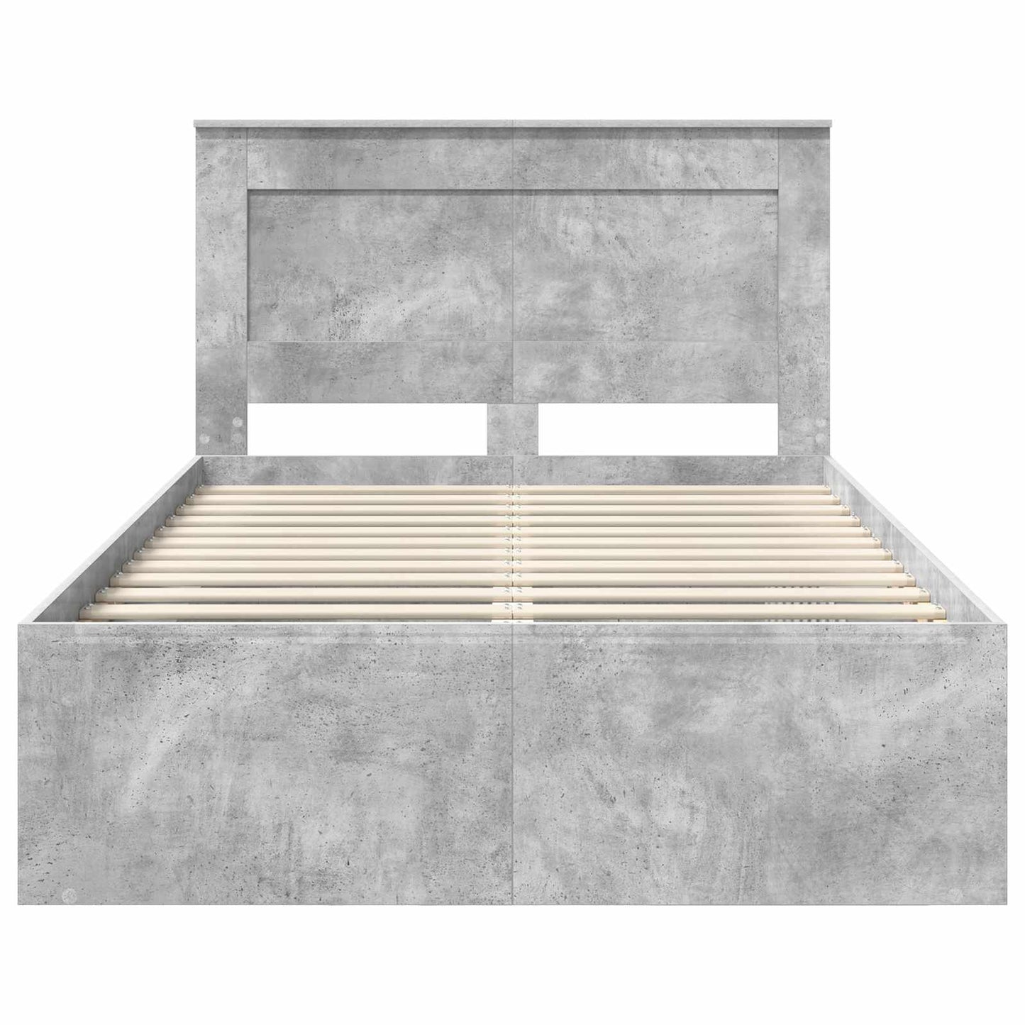 Struttura del letto Grigio Concretè 135 x 190 cm Pino massello | homemem39