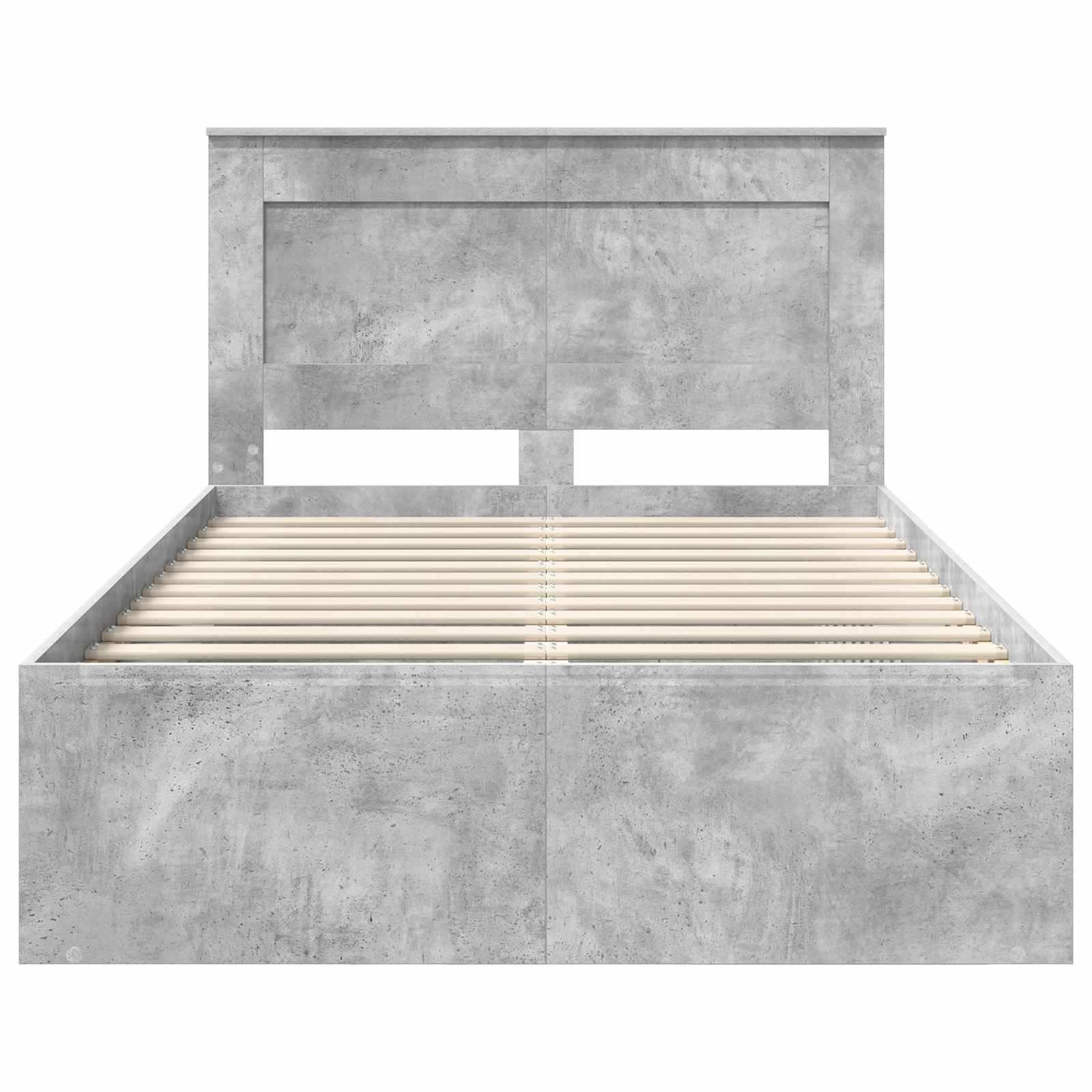 Struttura del letto Grigio Concretè 135 x 190 cm Pino massello | homemem39