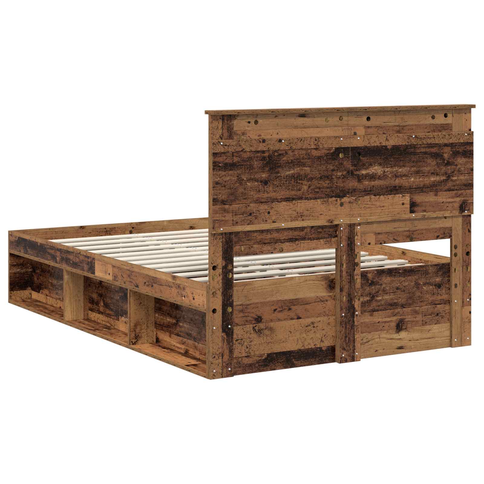 Struttura del letto Legno vecchio 135 x 190 cm Pino massello | homemem39