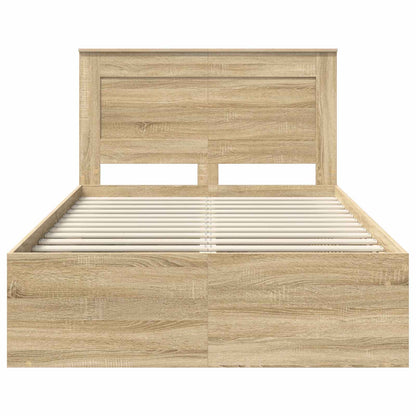 Struttura del letto Sonoma 120 x 190 cm Pino massello | homemem39
