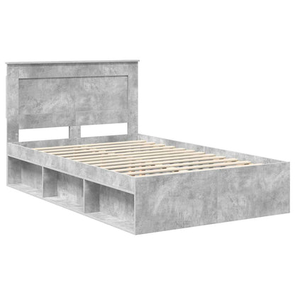 Struttura del letto Calcestruzzo 120 x 190 cm Pino massello | homemem39