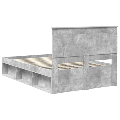Struttura del letto Calcestruzzo 120 x 190 cm Pino massello | homemem39