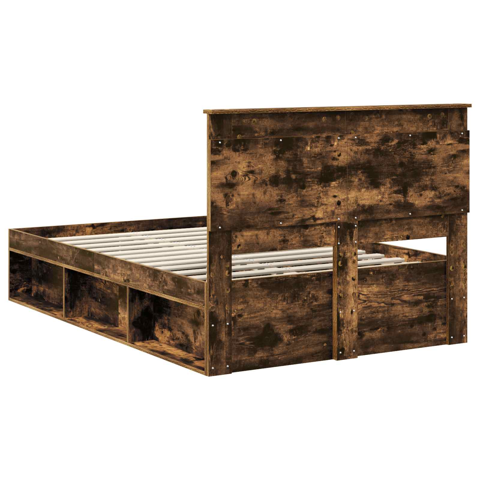 Struttura del letto Rovere fumé 120 x 190 cm Pino massello | homemem39
